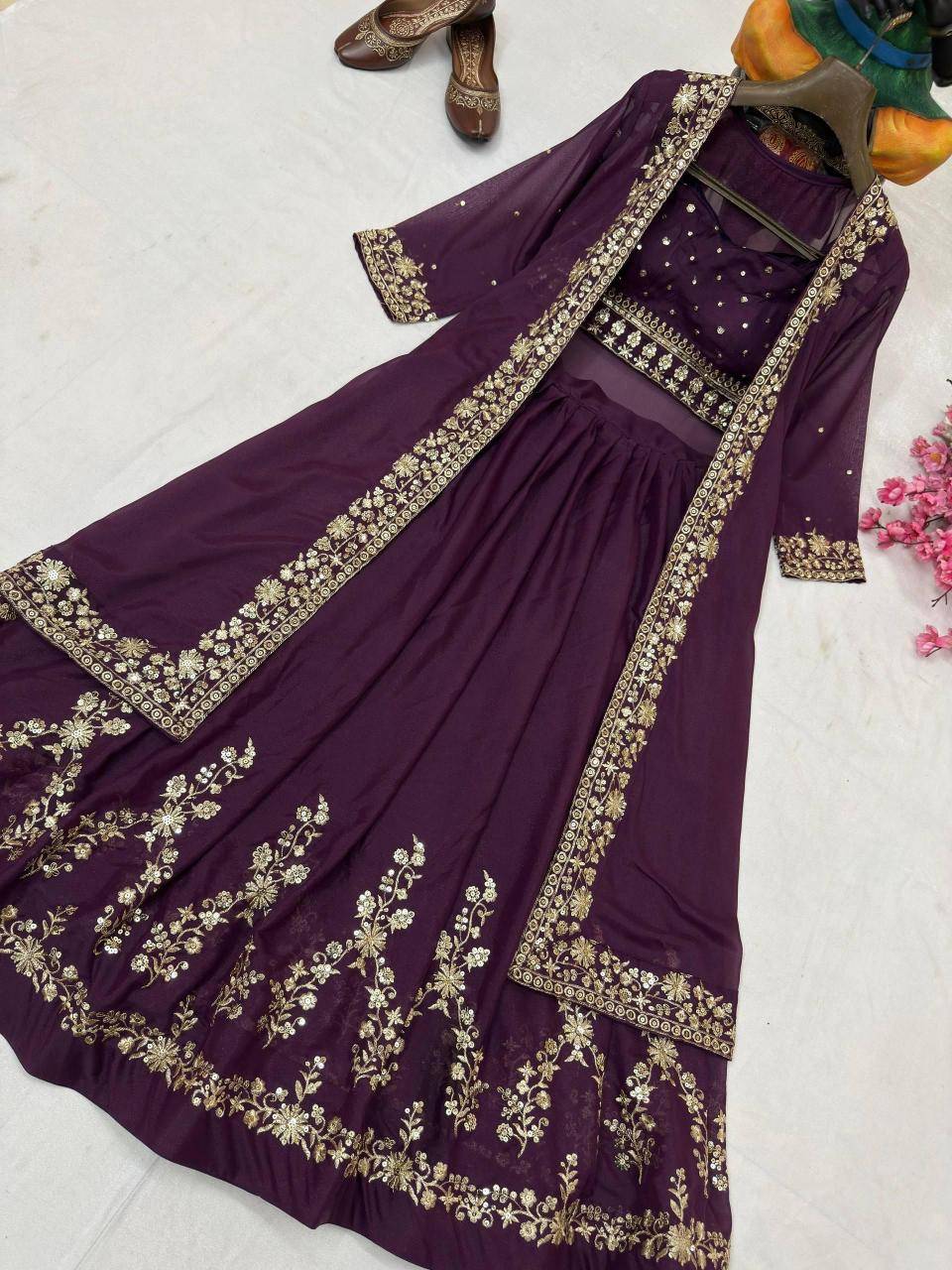 INDOWESTERN VF 227 GEORGETTE Lehenga choli bulk order suppliers in pune